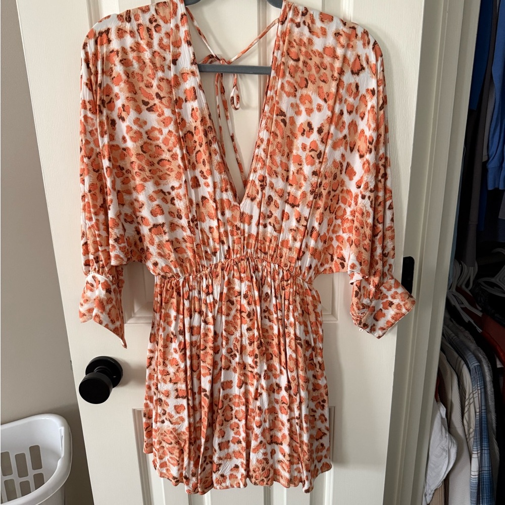 GLAM • orange dress